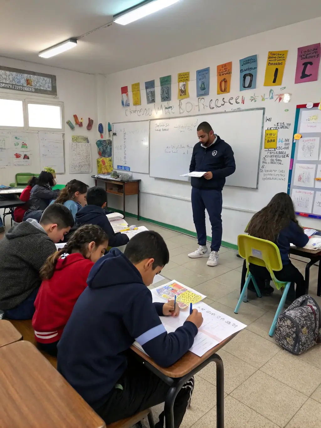 An instructor conducting a training session in a modern classroom setting, showcasing training center establishment.